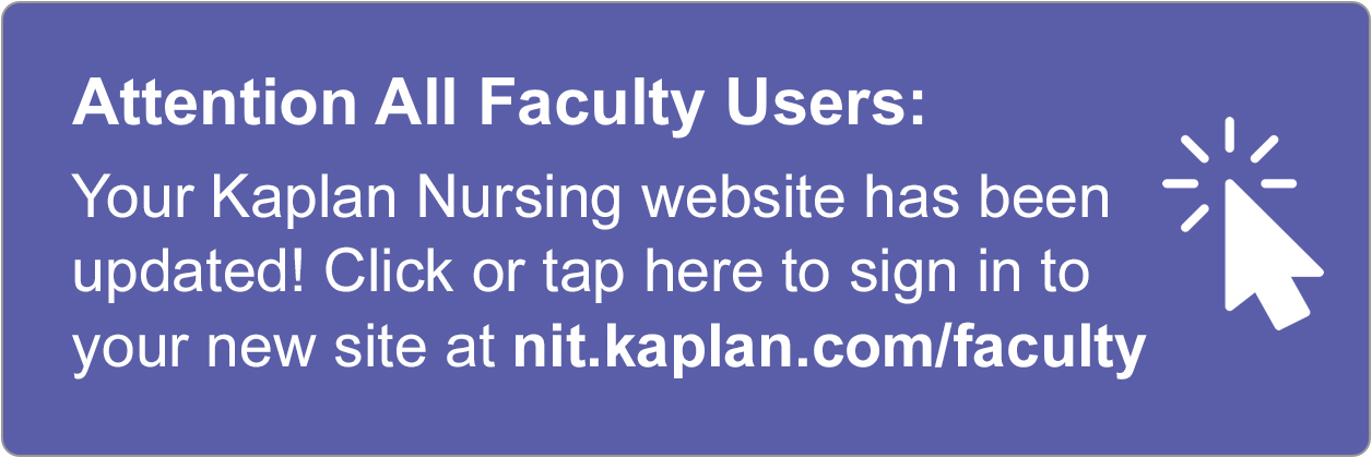 Go to the new Kaplan faculty site